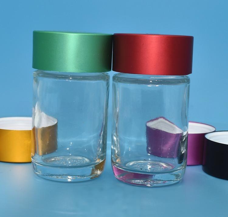 32mm 40x70 cannabis packaging glass jar with child resistant cap mihaa packaging