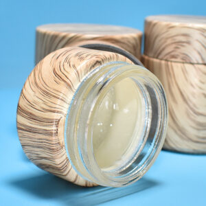 50mm cannabis packaging glass jar with child resistant cap mihaa packaging